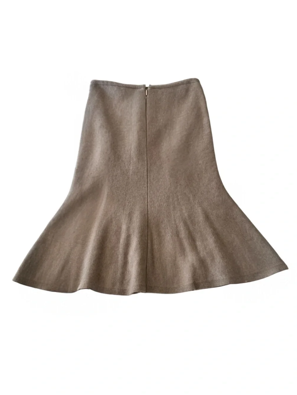 Tory Burch Wool Blend Fluted Midi Skirt